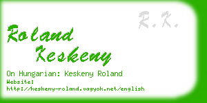 roland keskeny business card